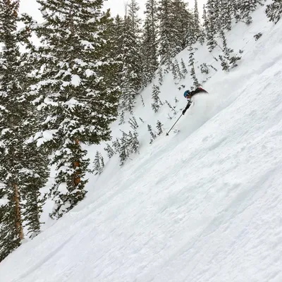 Skiing God's Lawnmower in Little Cottonwood Canyon